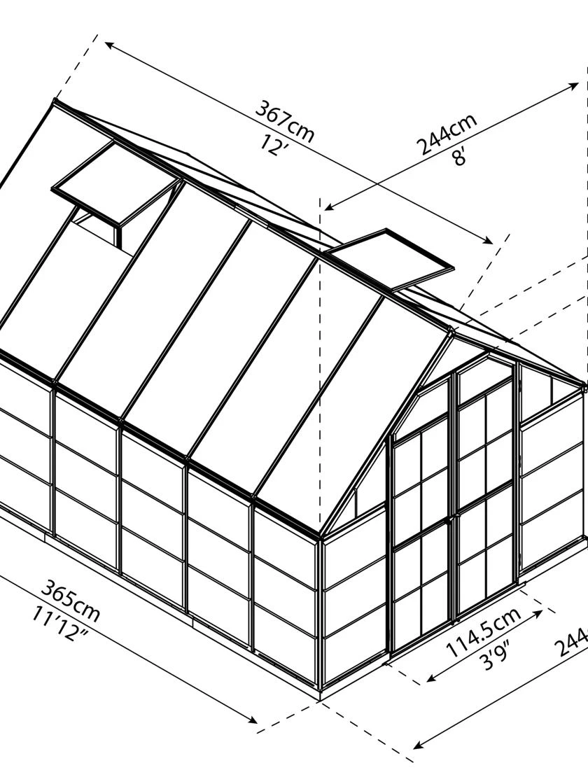 Canopia® By Palram Balance Greenhouse, 8' X 12' - Image 5