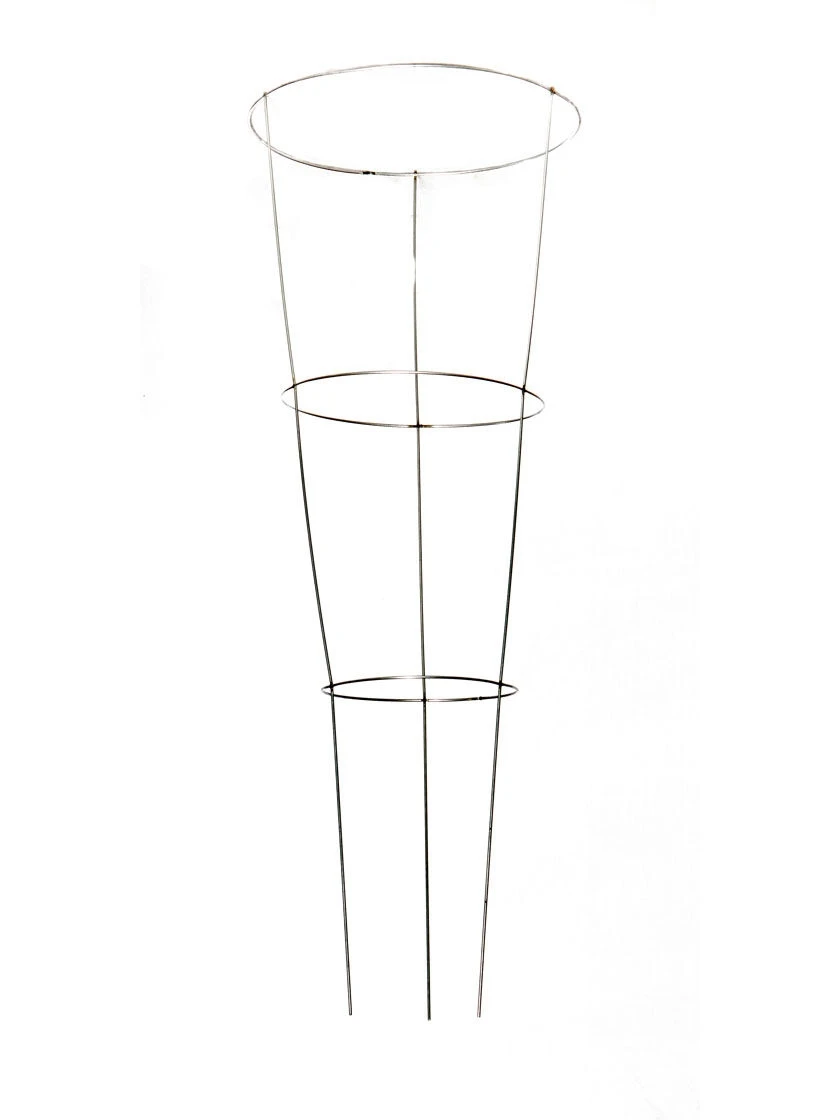 Heavy-Duty Galvanized Plant Supports 42", Set Of 5