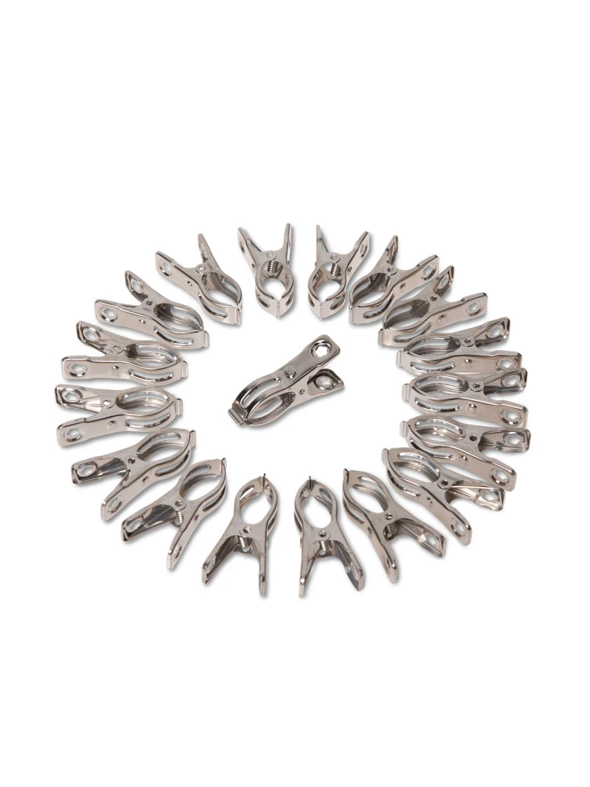 Metal Medium Garden Clips 2.25", Set Of 18 - Image 3