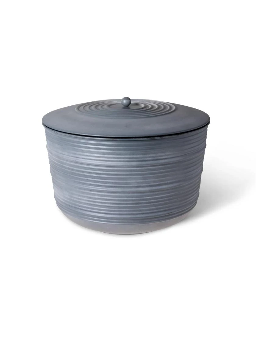 Ribbed Hose Pot With Lid - Image 7